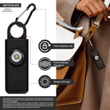 Self Defense Siren with Carabiner. (Black) 1 Unit