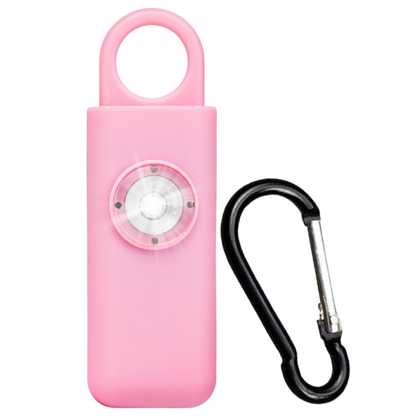 Self Defense Siren with Carabiner. (Pink) 1 Unit